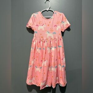 Charming Pink Unicorn Dress for girls mila & rose 5-6